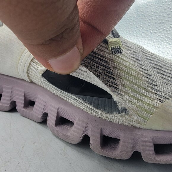 On Running Cloud X 3 Shift Womens 7.5 White Heron Athletic Shoes Lightweight - Picture 10 of 14